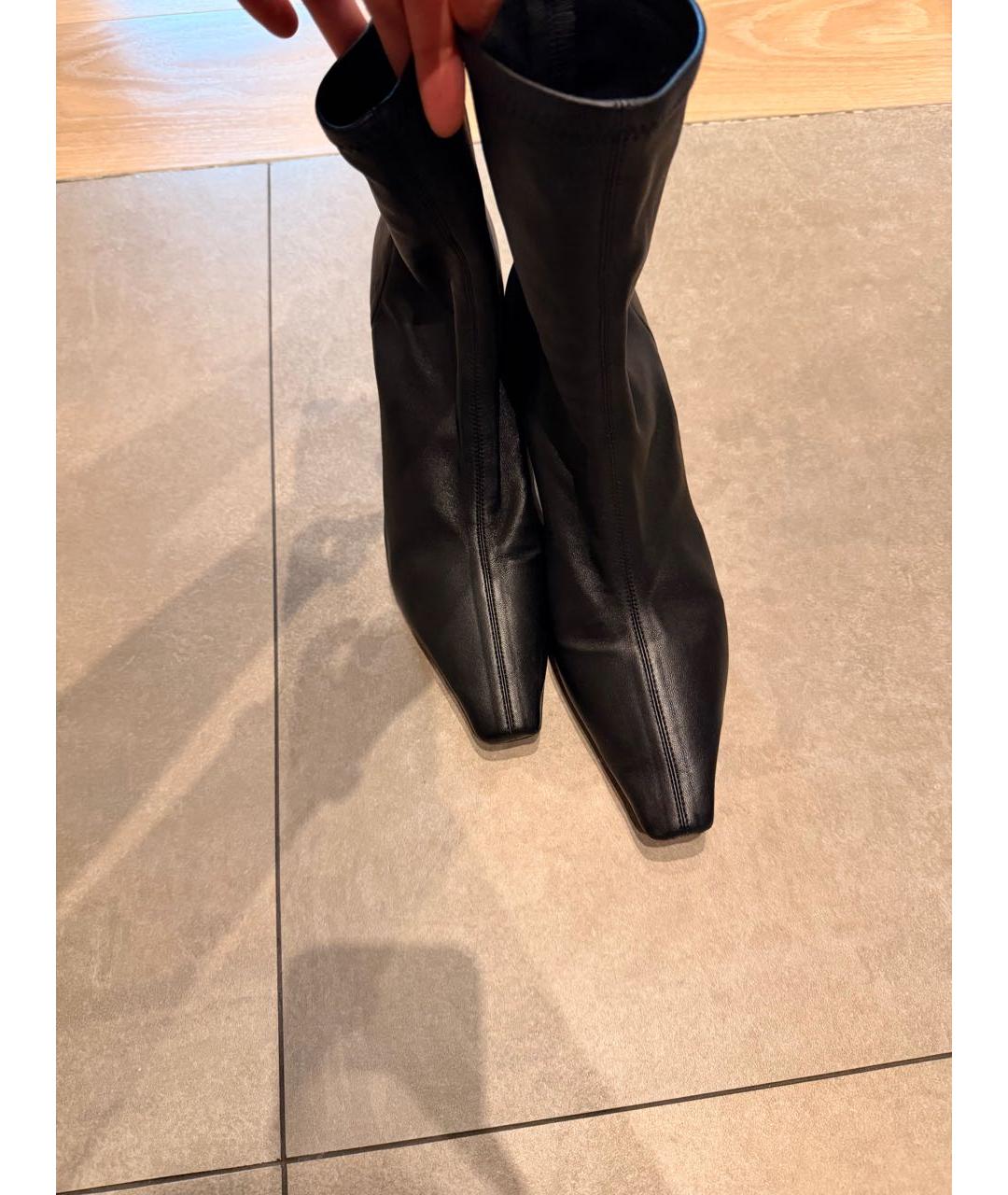 NEOUS Черные кожаные ботильоны, фото 3