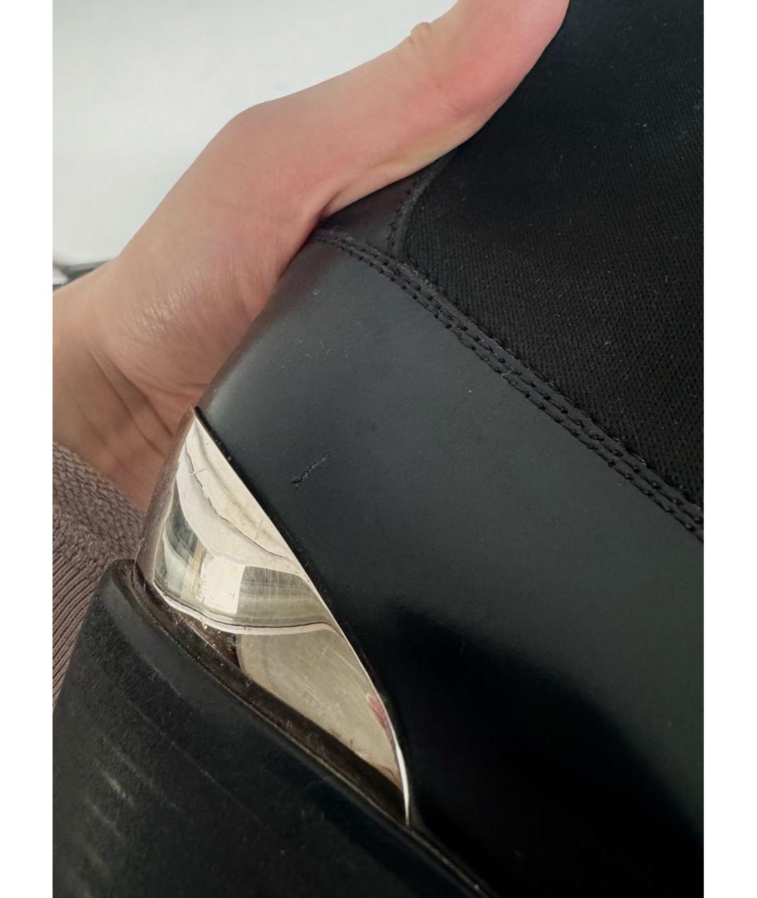 ACNE STUDIOS Черные ботильоны из лакированной кожи, фото 3