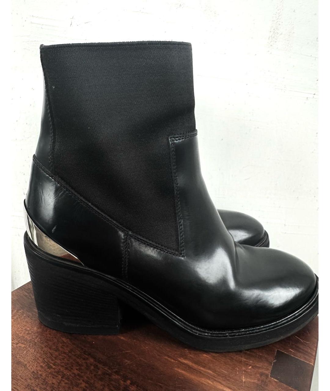 ACNE STUDIOS Черные ботильоны из лакированной кожи, фото 5