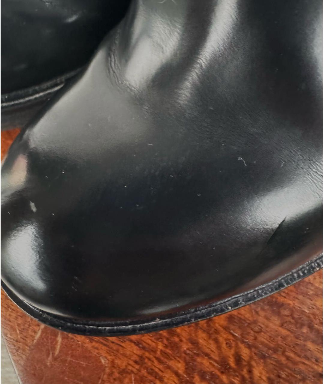 ACNE STUDIOS Черные ботильоны из лакированной кожи, фото 4