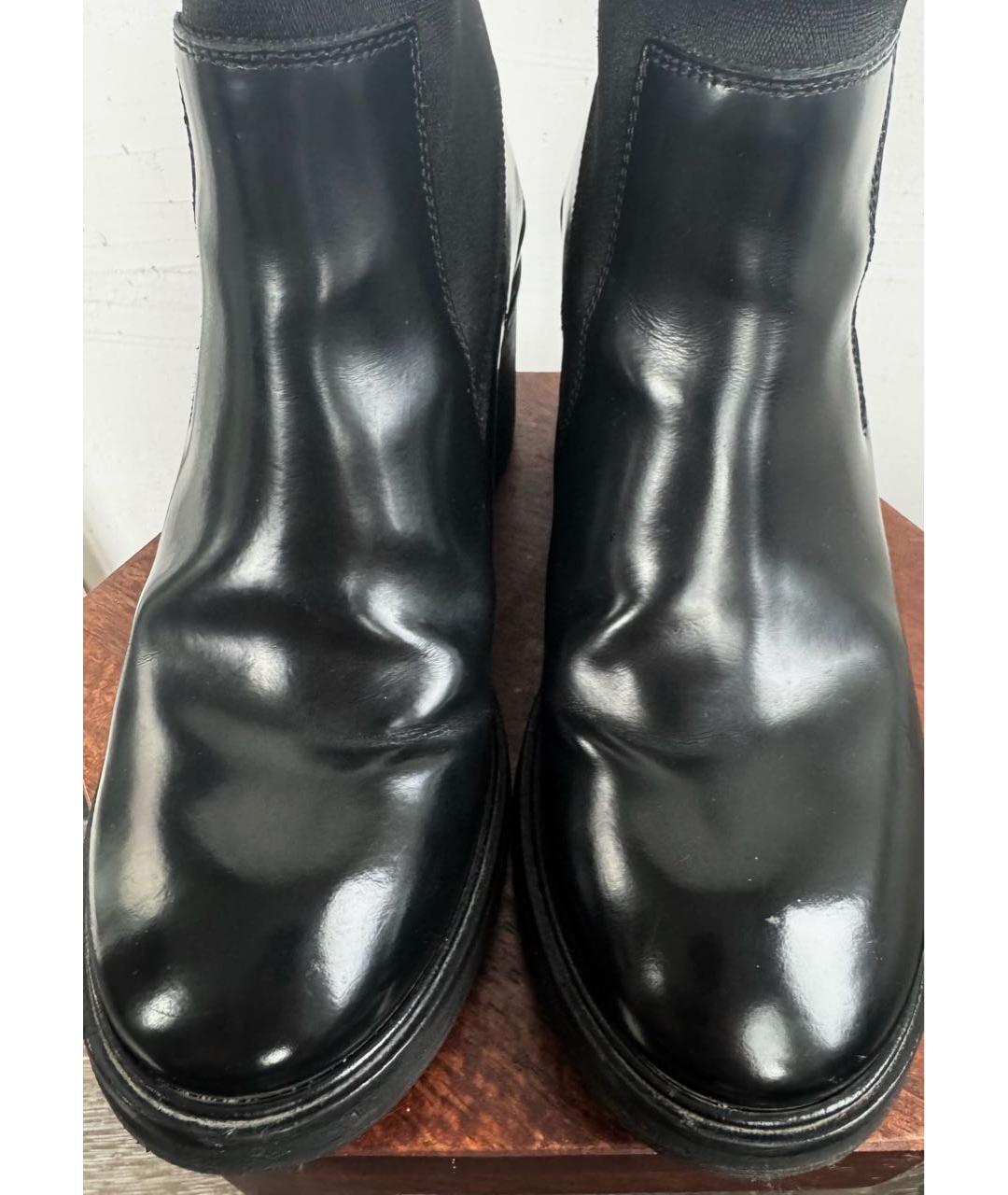 ACNE STUDIOS Черные ботильоны из лакированной кожи, фото 2