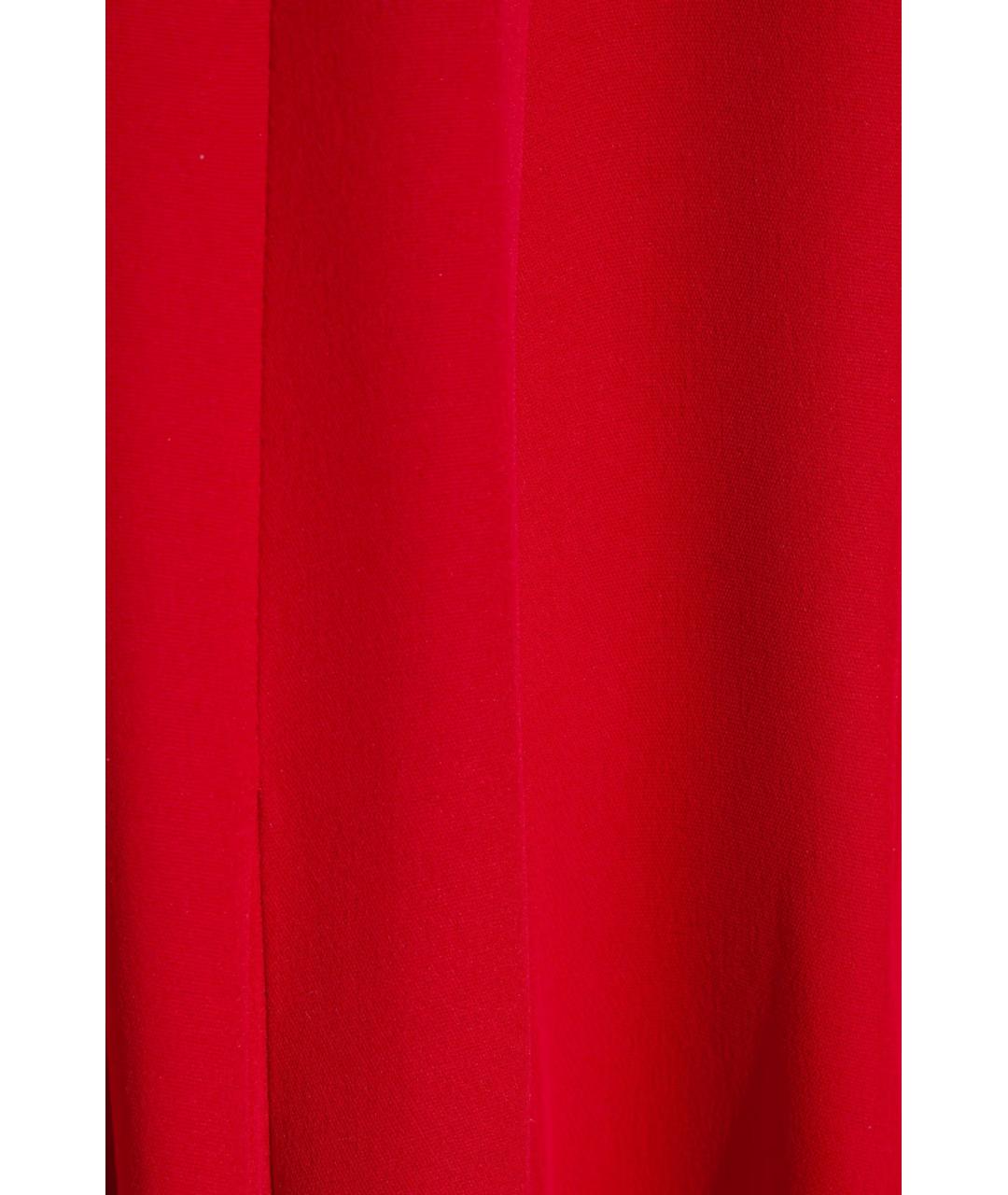 VALENTINO Красное шелковое повседневное платье, фото 4