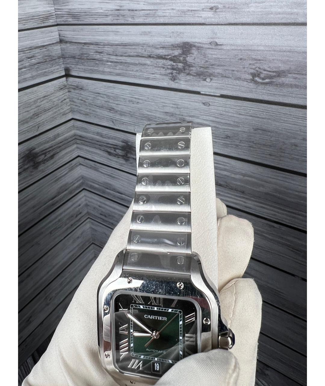 CARTIER Зеленые часы, фото 6