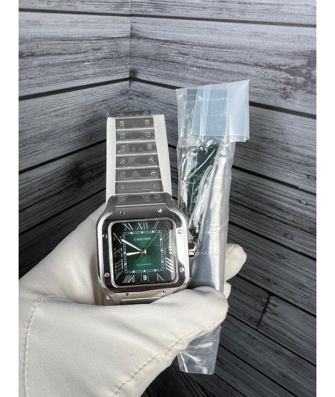 CARTIER Зеленые часы, фото 3