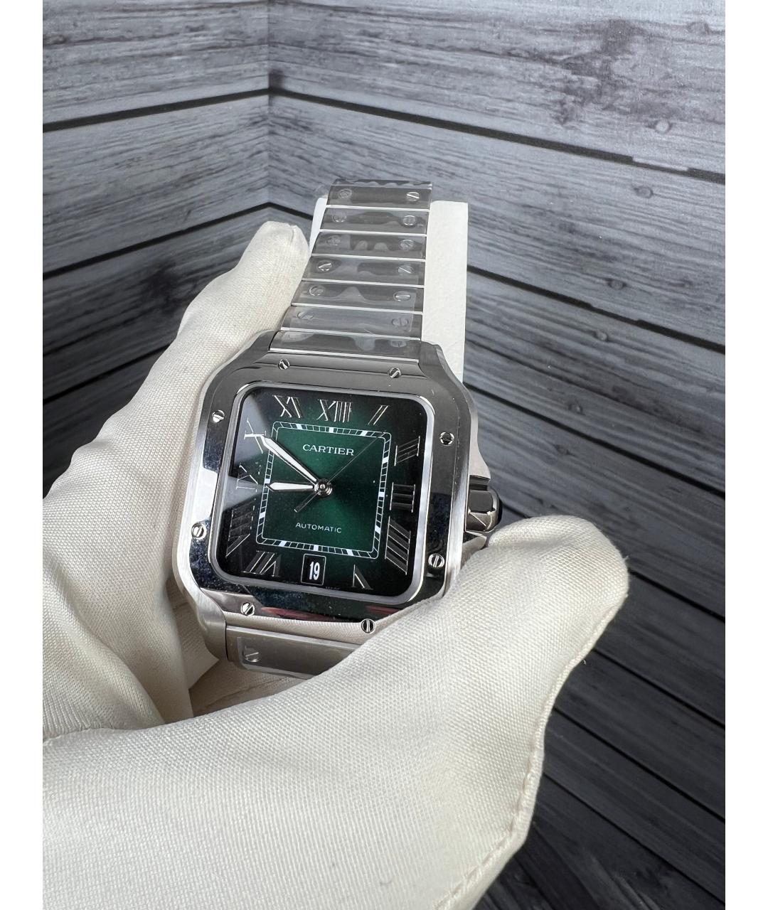 CARTIER Зеленые часы, фото 5