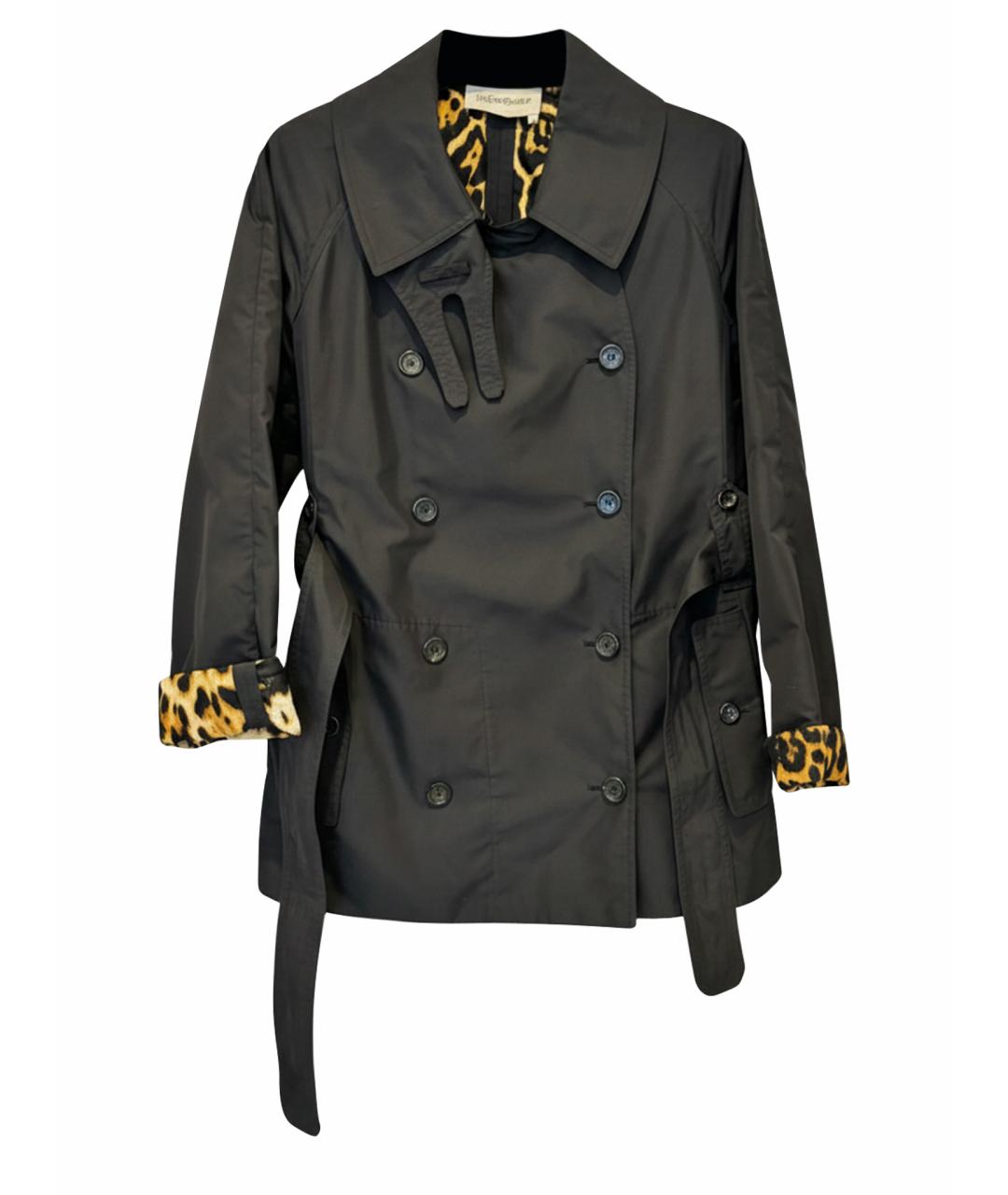 SAINT LAURENT Черная полиэстеровая парка, фото 1