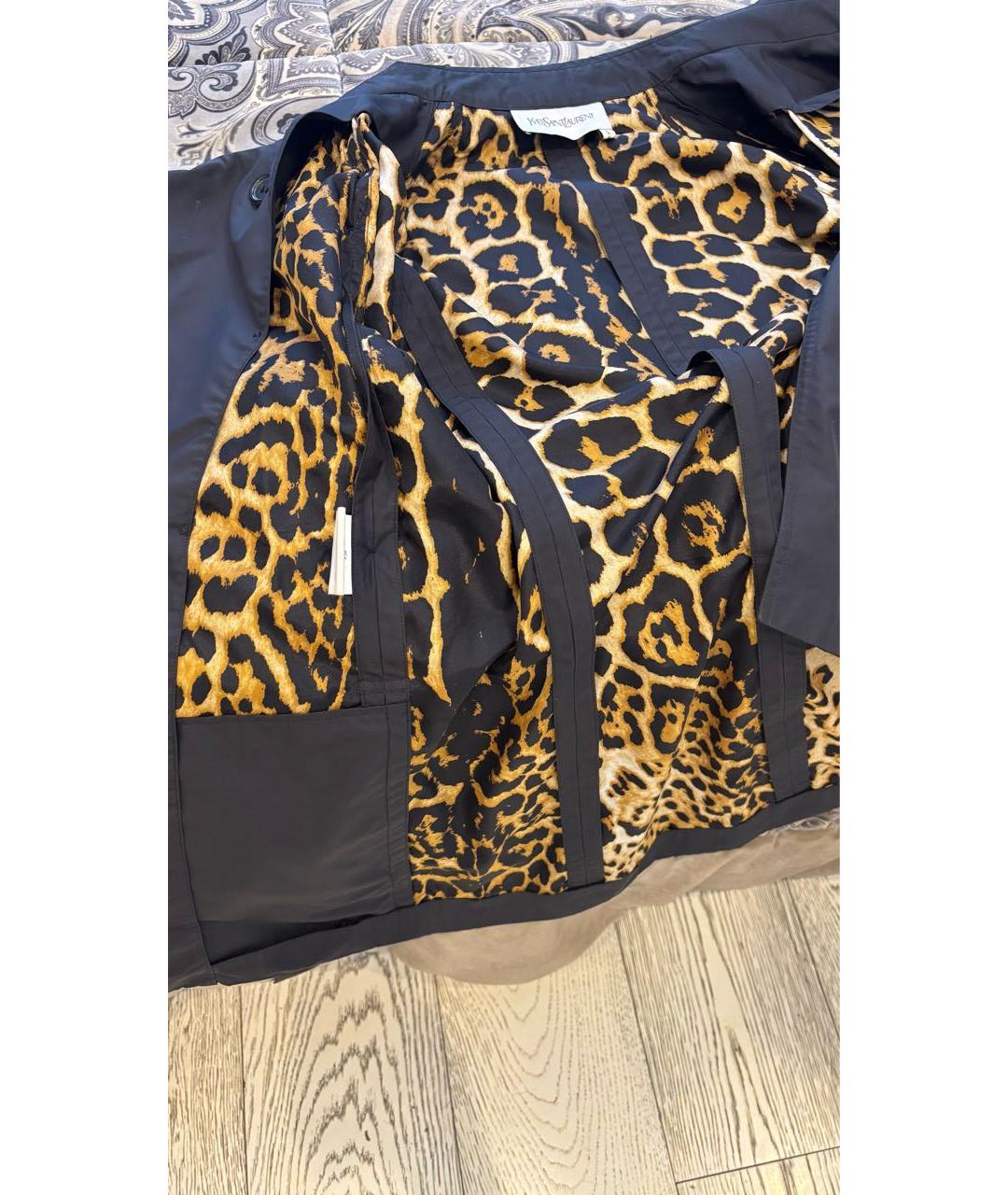 SAINT LAURENT Черная полиэстеровая парка, фото 7