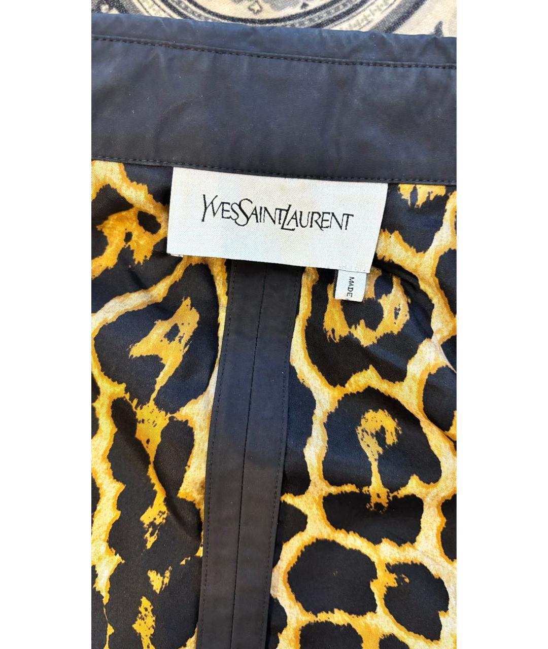 SAINT LAURENT Черная полиэстеровая парка, фото 4