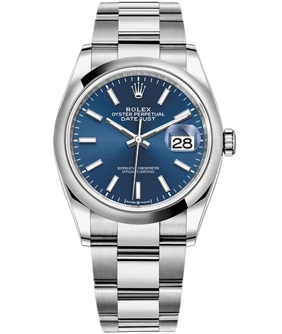 ROLEX Синяя металлическая цепочка/подвеска, фото 1