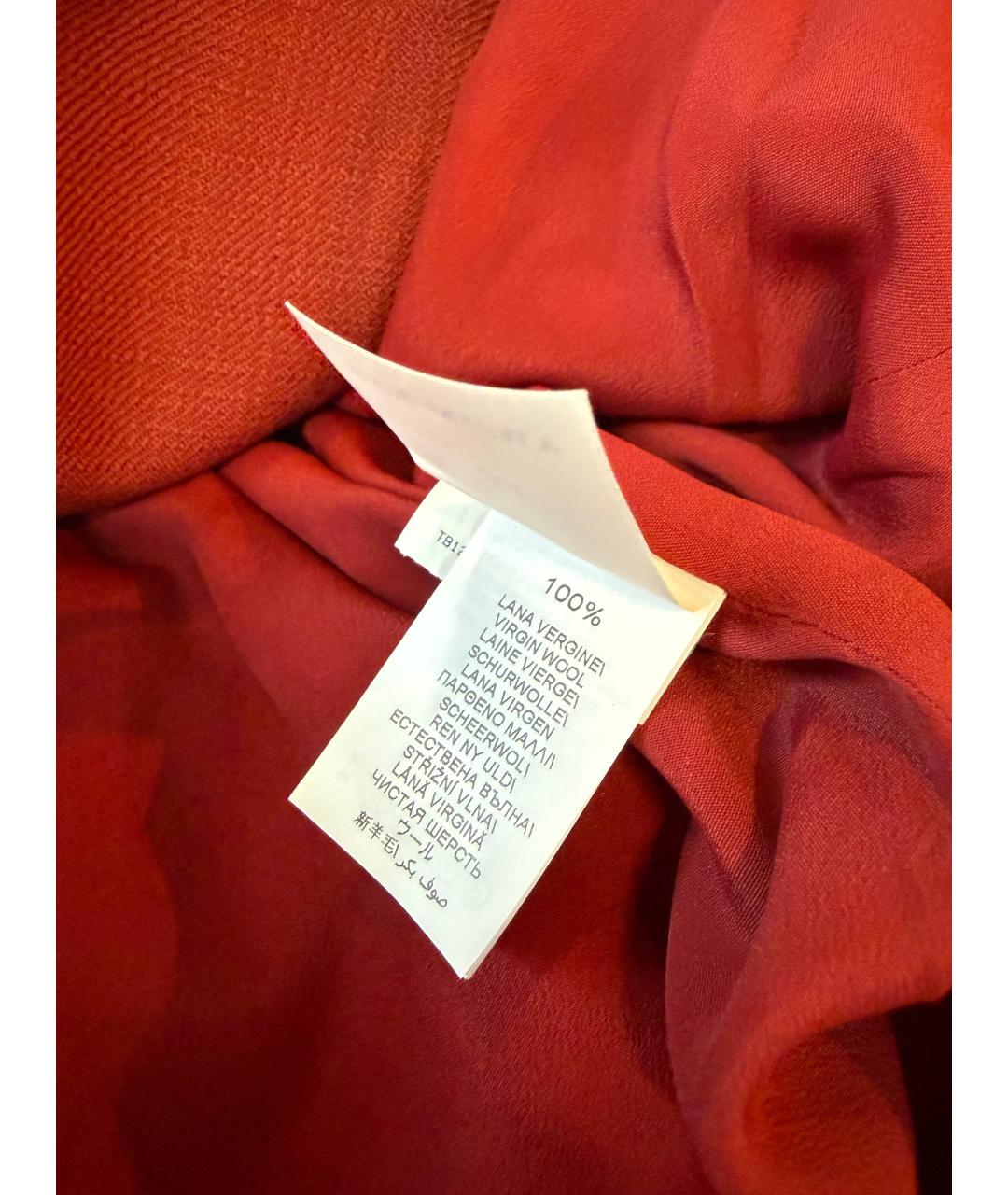 BRUNELLO CUCINELLI Красный шерстяной жакет/пиджак, фото 9