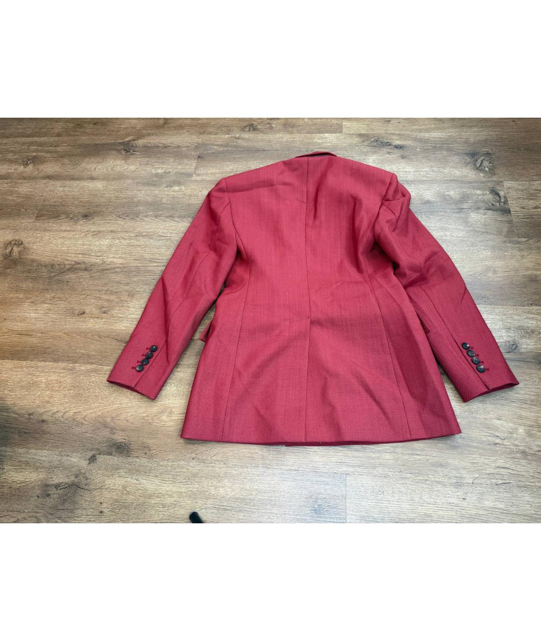 BRUNELLO CUCINELLI Красный шерстяной жакет/пиджак, фото 6