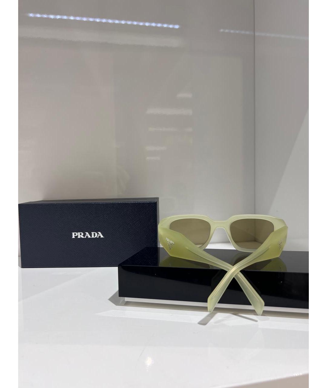 PRADA Желтые солнцезащитные очки, фото 3
