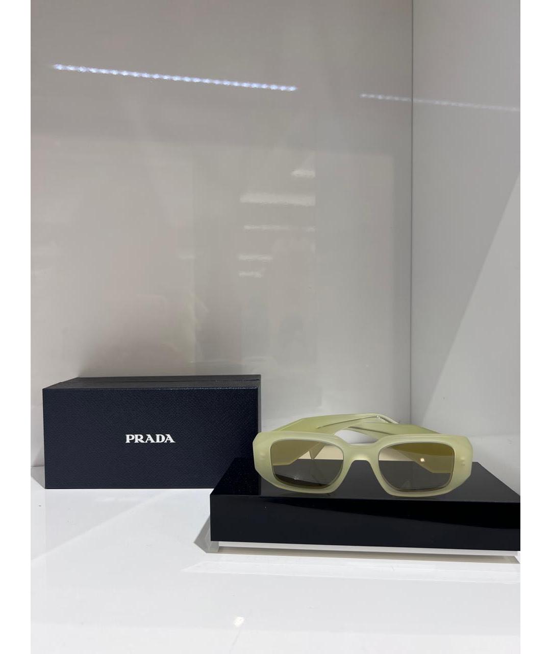 PRADA Желтые солнцезащитные очки, фото 2