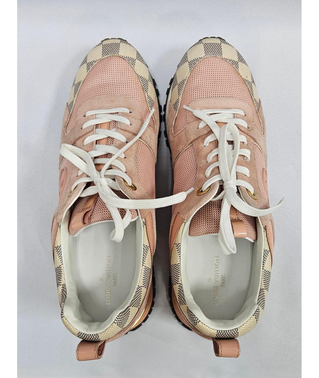 LOUIS VUITTON Розовые текстильные кроссовки, фото 2