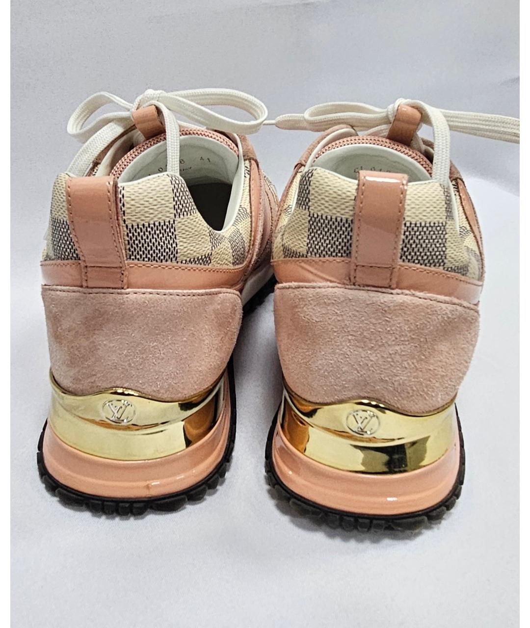 LOUIS VUITTON Розовые текстильные кроссовки, фото 3