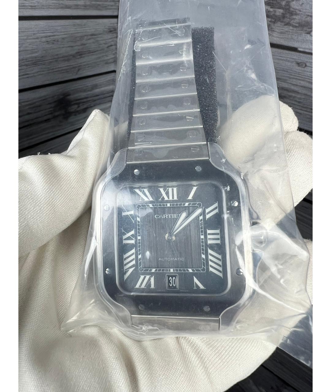 CARTIER Черные часы, фото 4