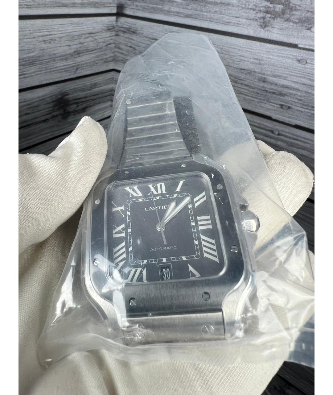 CARTIER Черные часы, фото 5