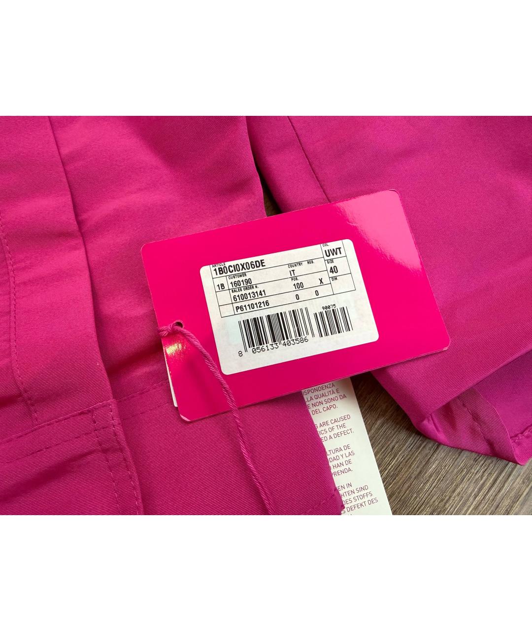 VALENTINO Розовое шелковое повседневное платье, фото 5