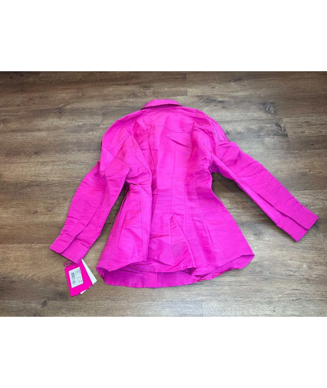 VALENTINO Розовое шелковое повседневное платье, фото 3