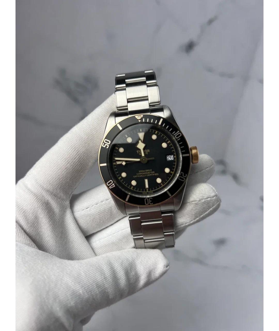 TUDOR Черные металлические часы, фото 2