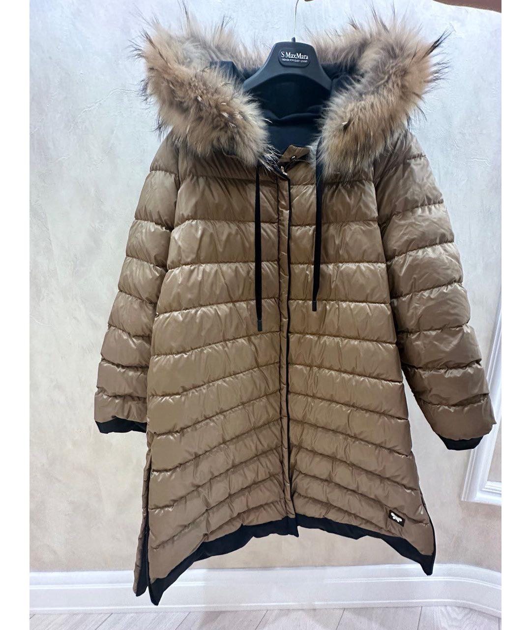 WEEKEND MAX MARA Черная полиэстеровая парка, фото 3