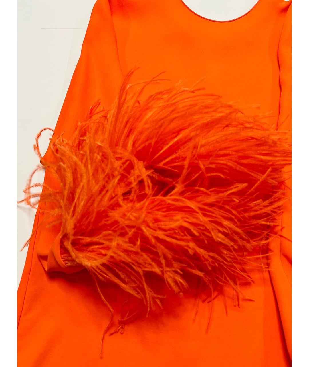 VALENTINO Оранжевая шелковая блузы, фото 4