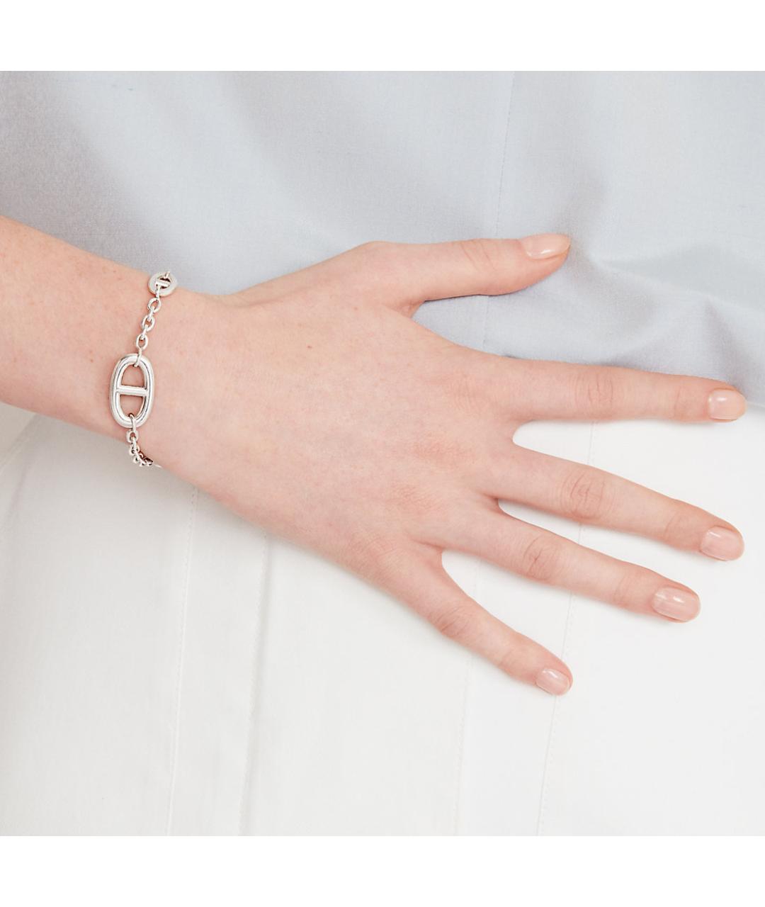 HERMES Серебряный браслет, фото 4