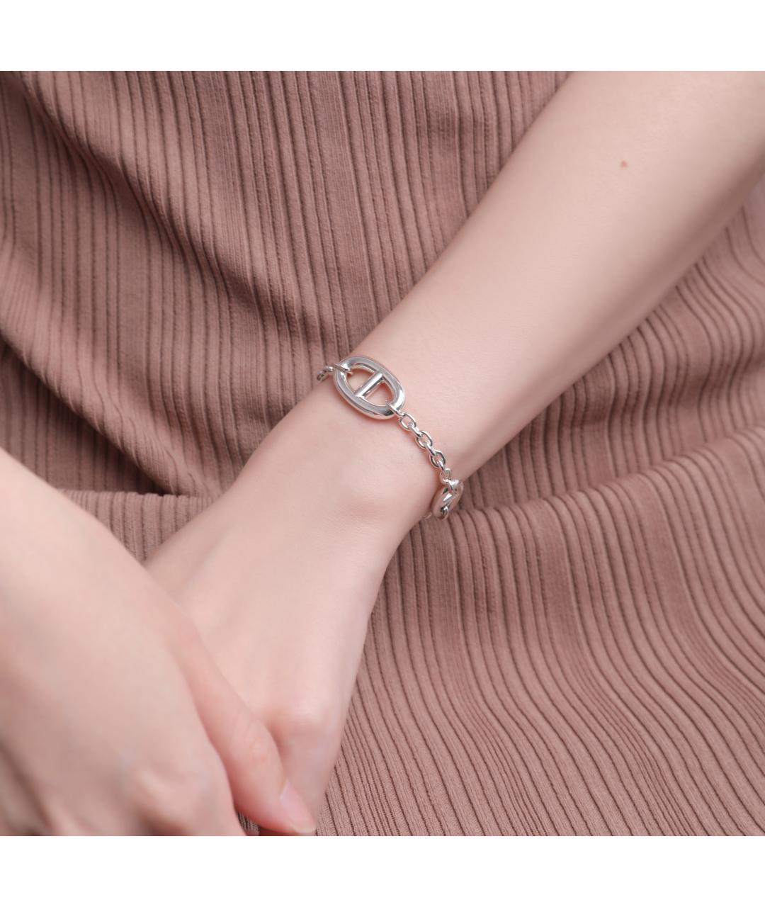 HERMES Серебряный браслет, фото 6