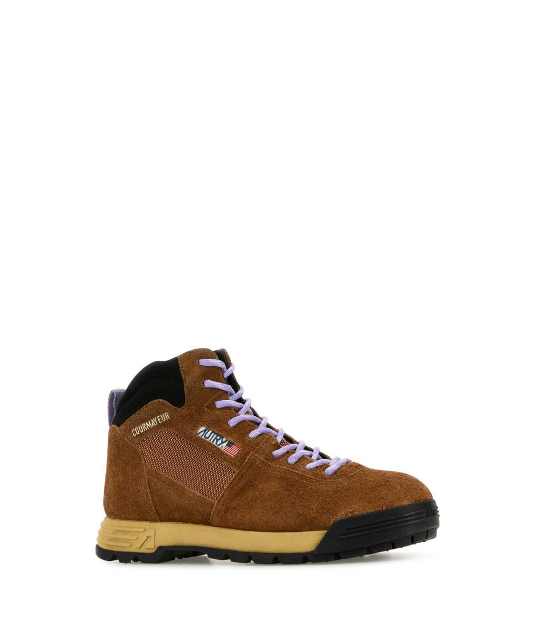 AUTRY Коричневые замшевые низкие ботинки, фото 2