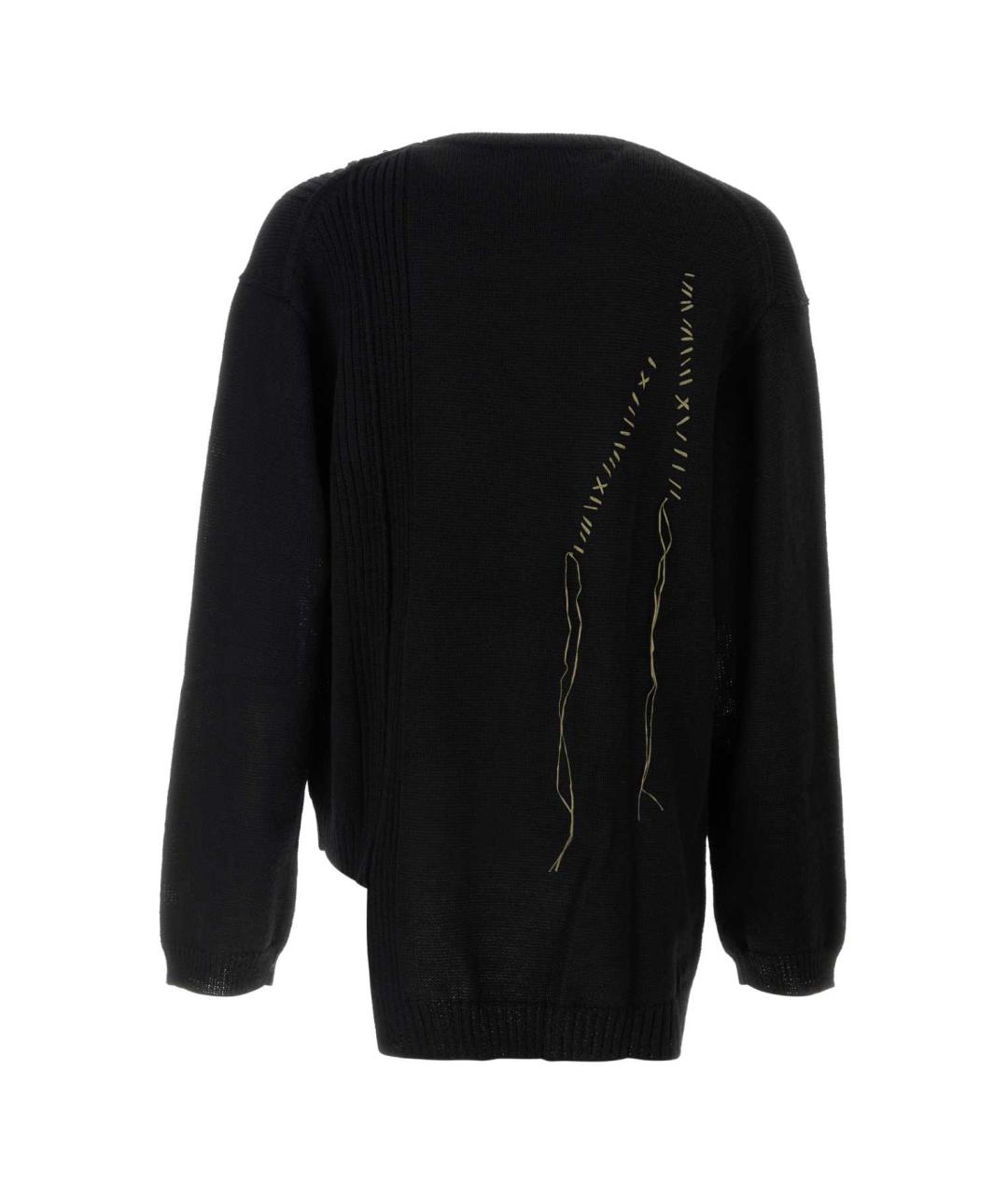 YOHJI YAMAMOTO Черный шерстяной джемпер / свитер, фото 2