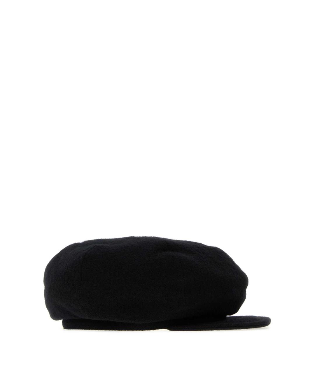 YOHJI YAMAMOTO Черная шерстяная кепка/бейсболка, фото 2