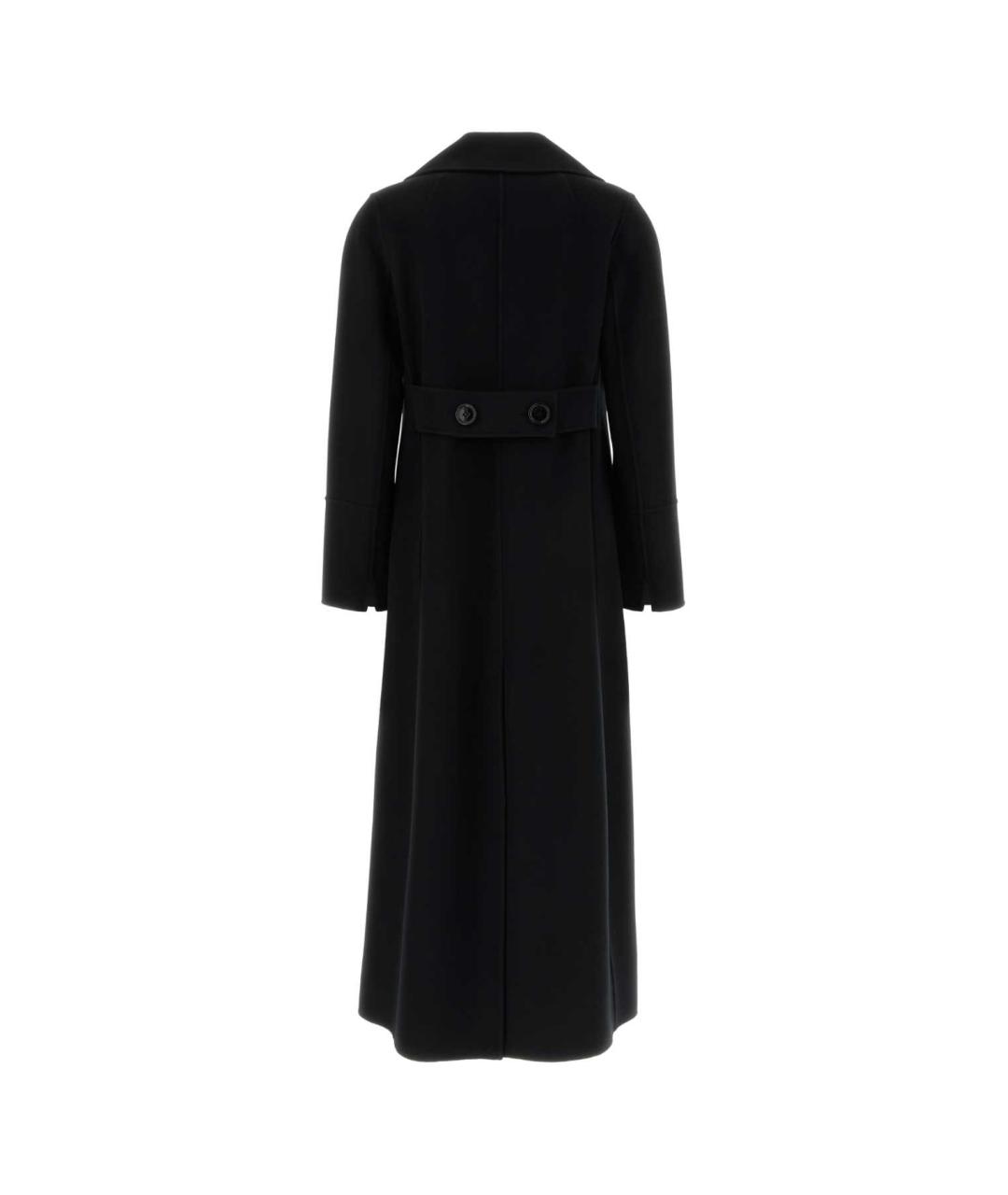 'S MAX MARA Черное шерстяное пальто, фото 2
