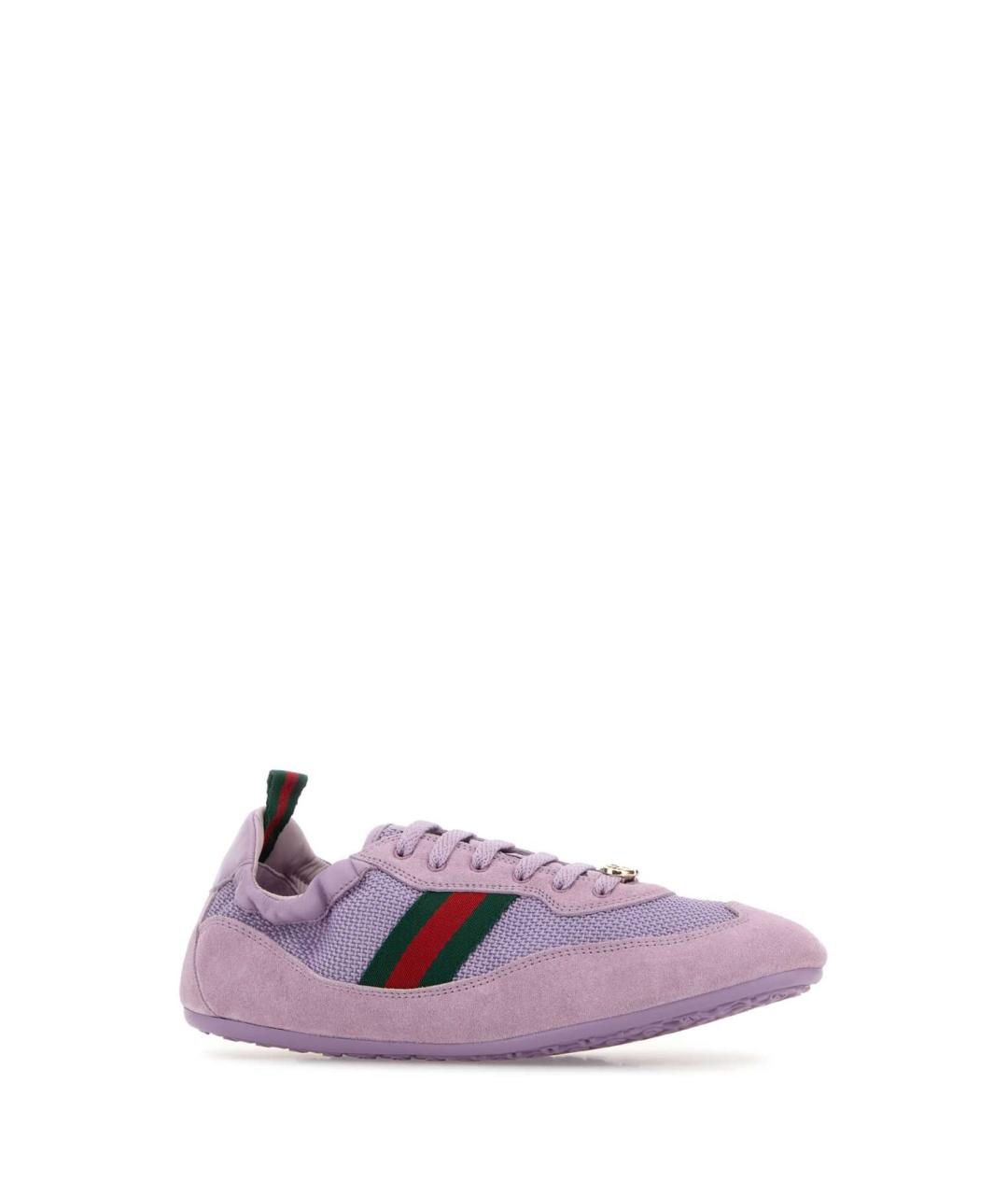 GUCCI Фиолетовые замшевые кроссовки, фото 2