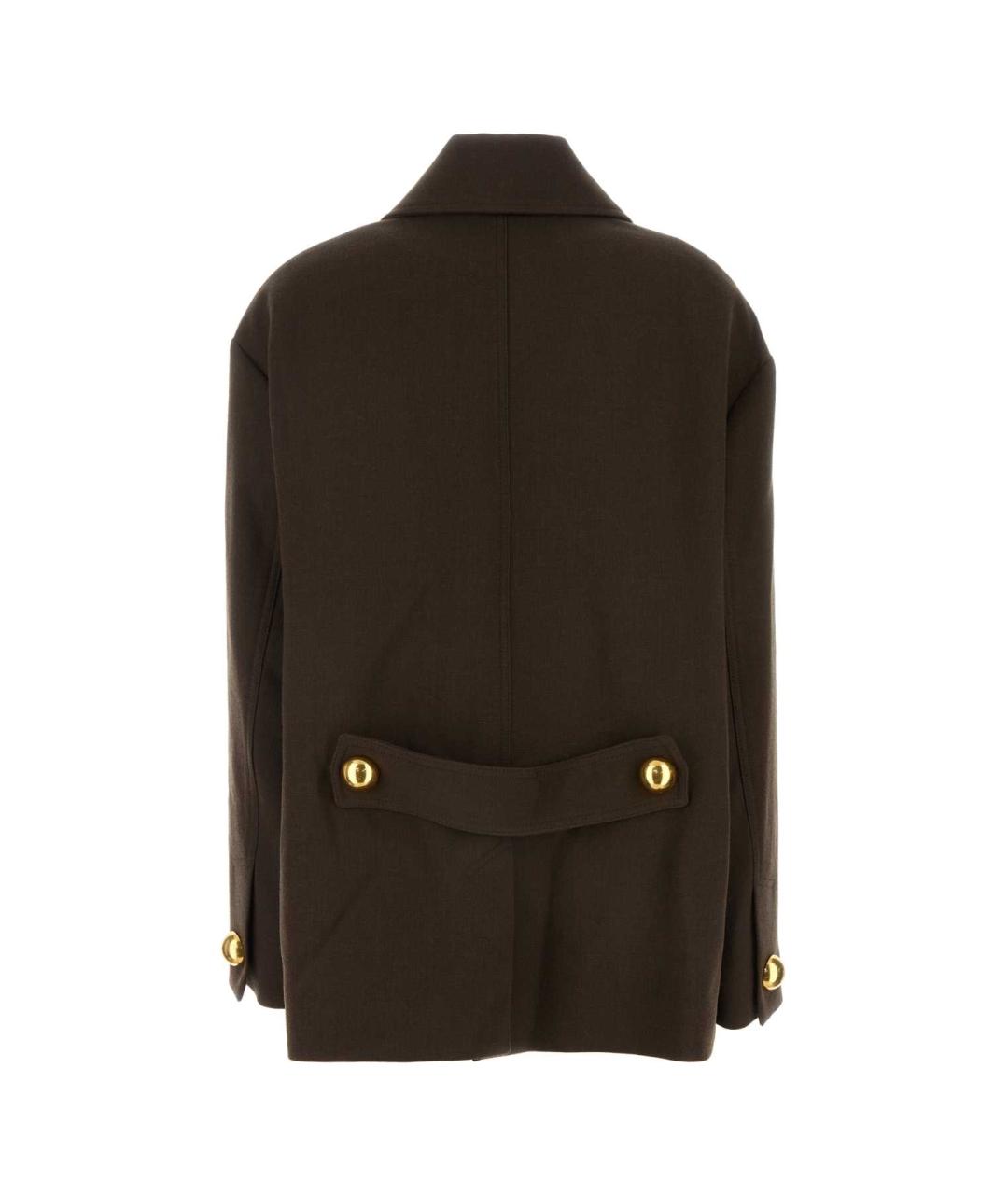 Ami Paris Коричневая шерстяная куртка, фото 2