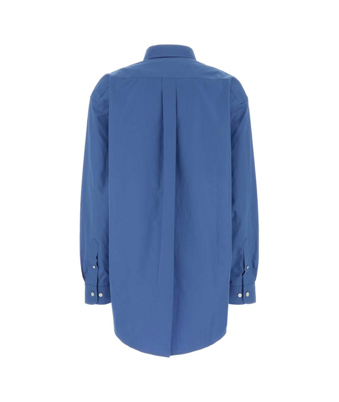 MIU MIU Синяя хлопковая рубашка, фото 2