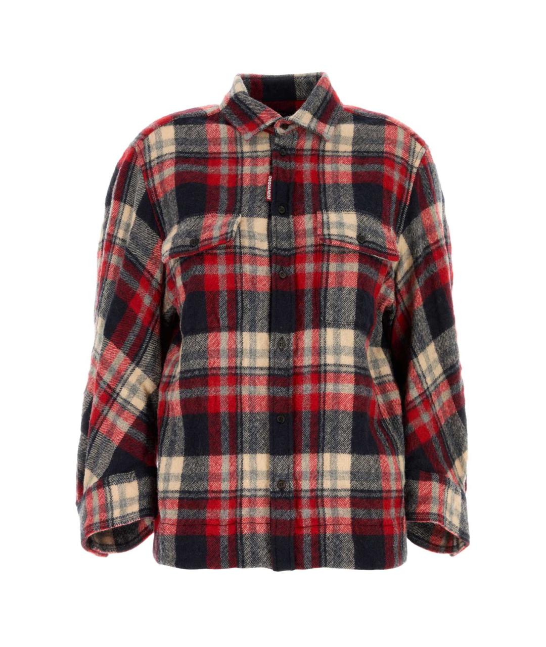 DSQUARED2 Мульти шерстяная рубашка, фото 1