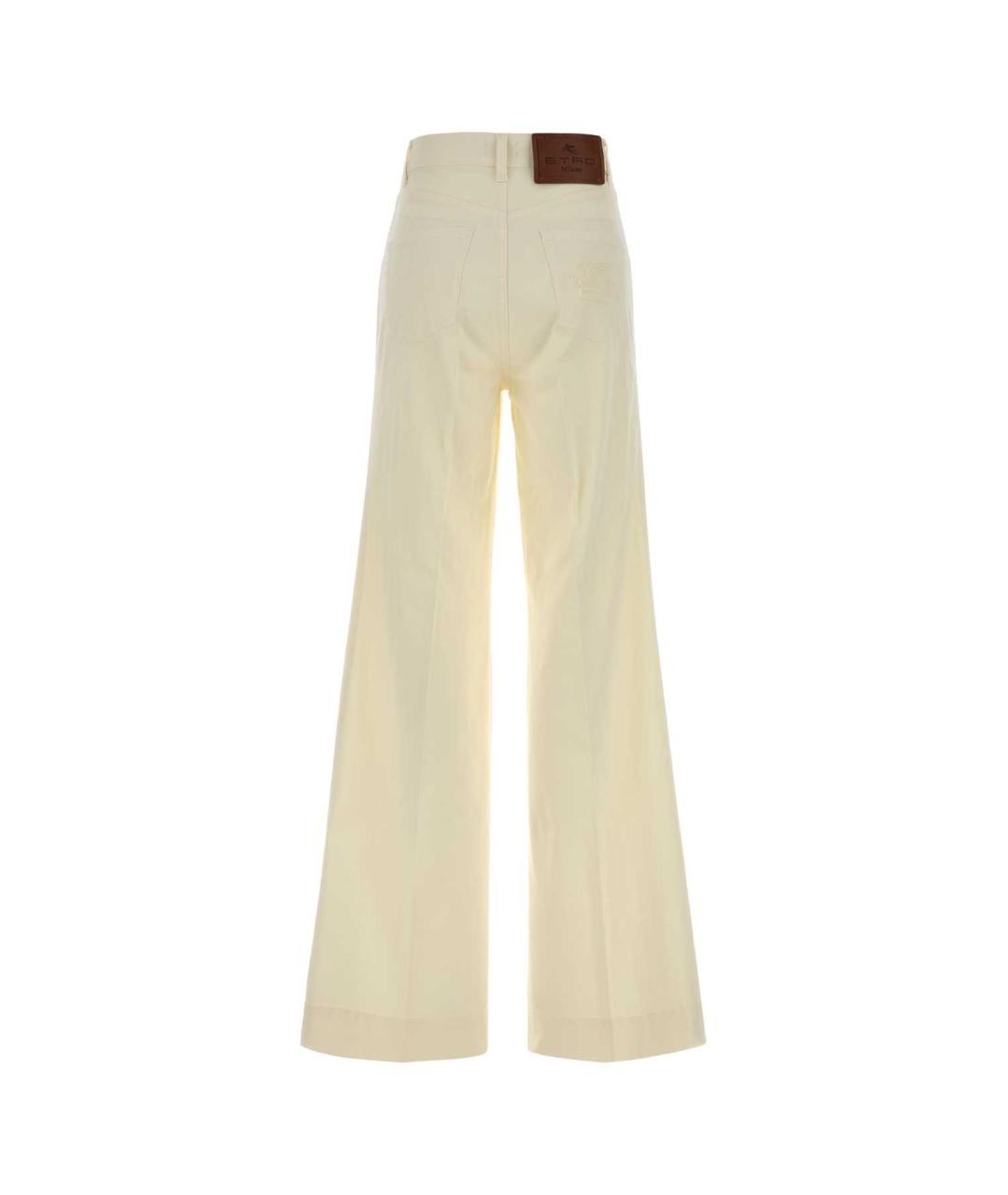 ETRO Белые хлопковые прямые джинсы, фото 2