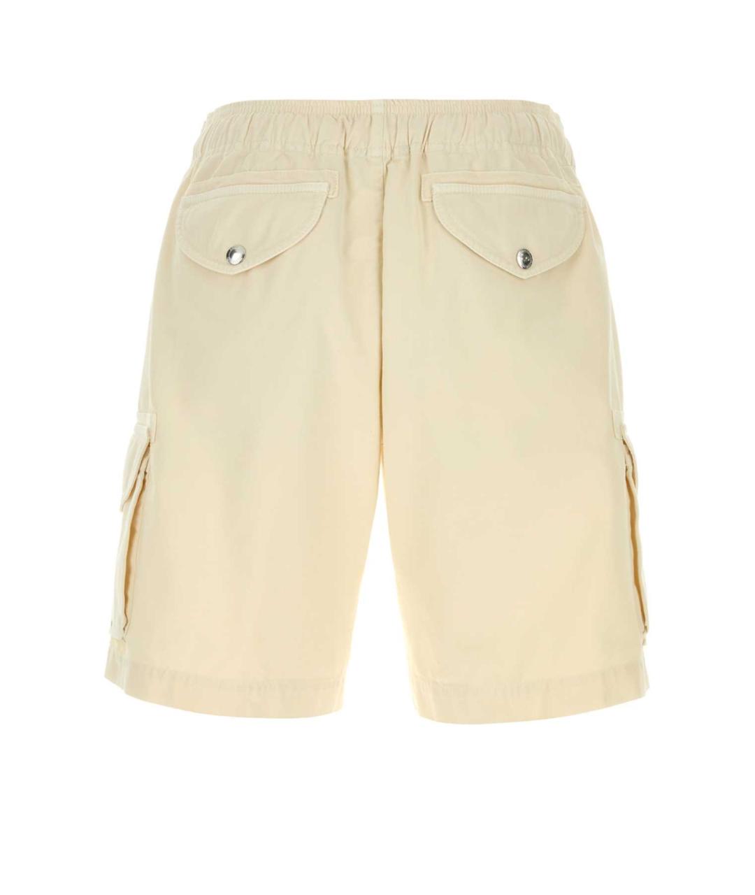 BRUNELLO CUCINELLI Желтые хлопковые шорты, фото 2