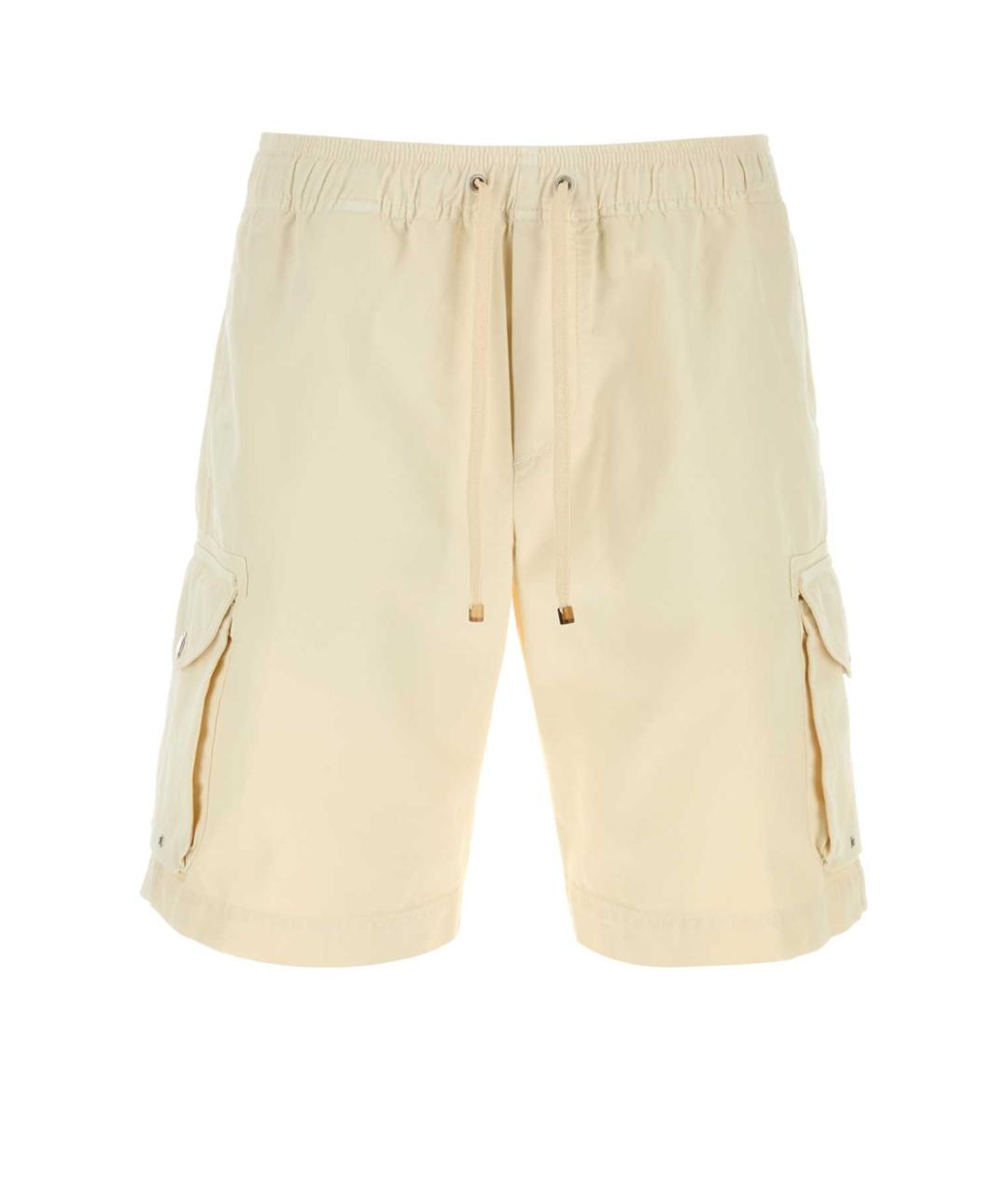 BRUNELLO CUCINELLI Желтые хлопковые шорты, фото 1