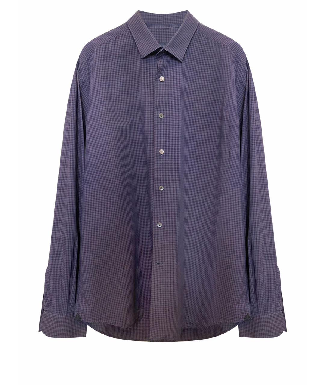 LANVIN Фиолетовая хлопковая классическая рубашка, фото 1