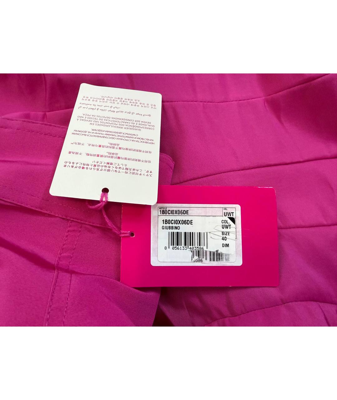 VALENTINO Розовое шелковое повседневное платье, фото 5