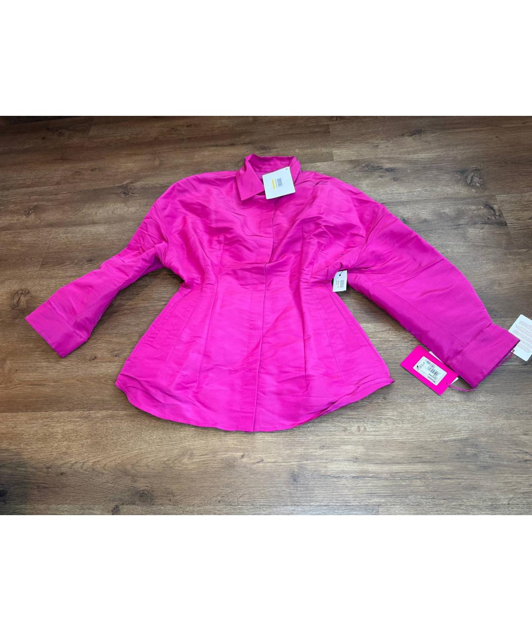 VALENTINO Розовое шелковое повседневное платье, фото 2