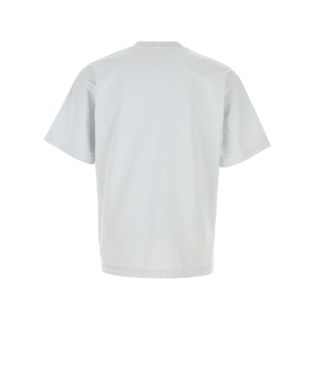 STONE ISLAND Голубая хлопковая футболка, фото 2