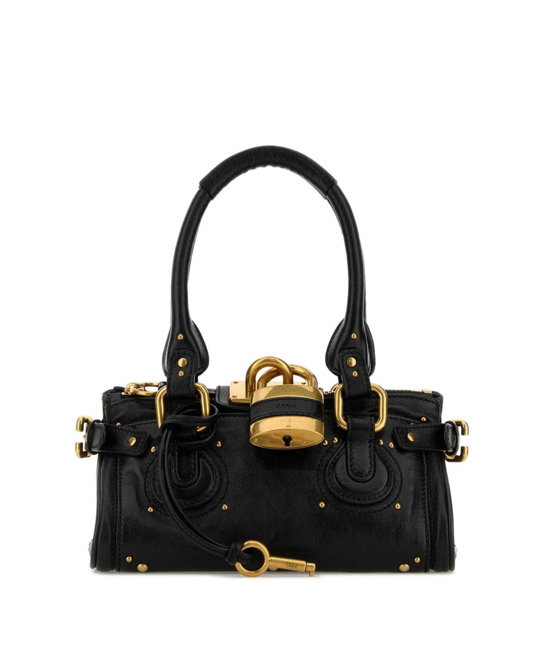 CHLOE Черная кожаная сумка через плечо, фото 1
