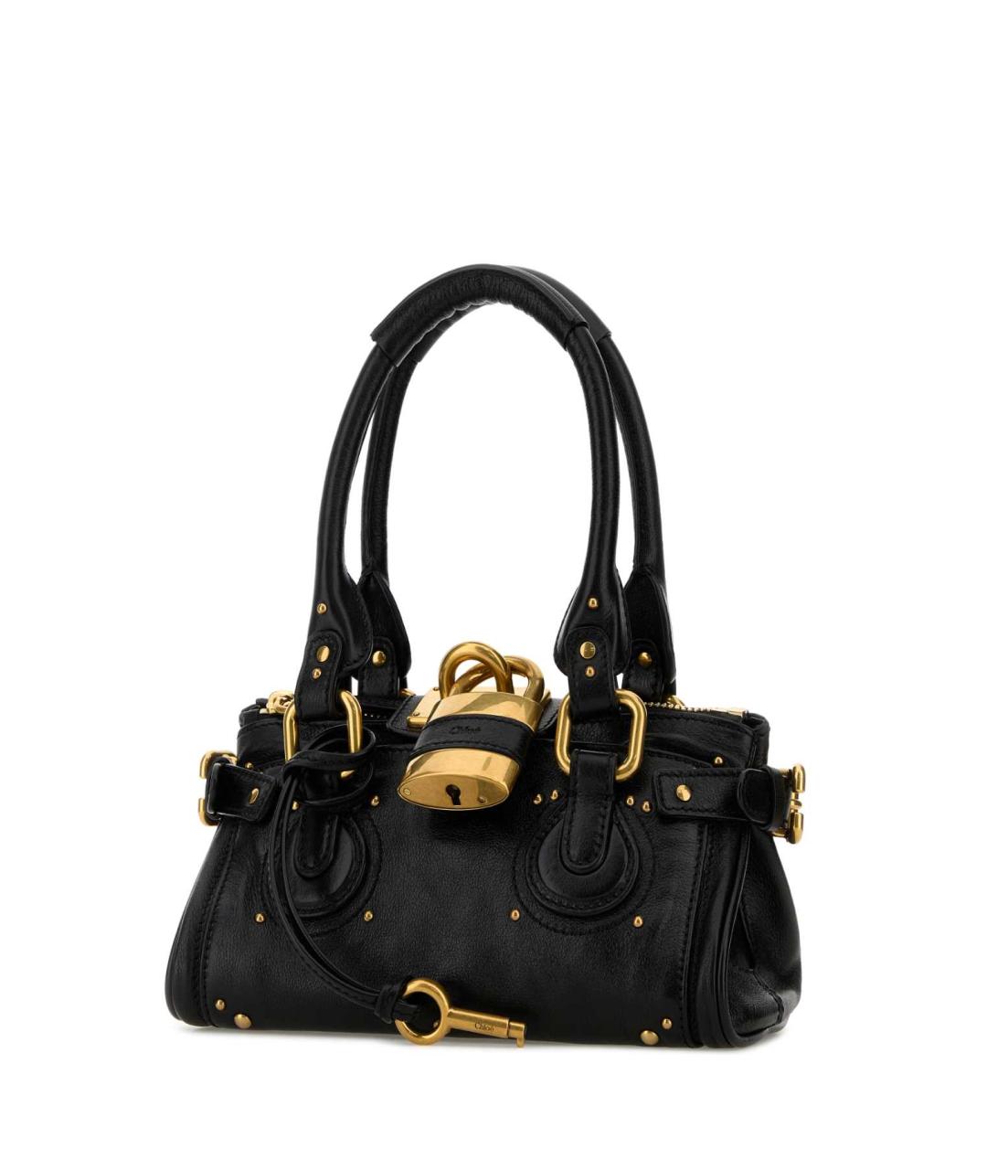 CHLOE Черная кожаная сумка через плечо, фото 2