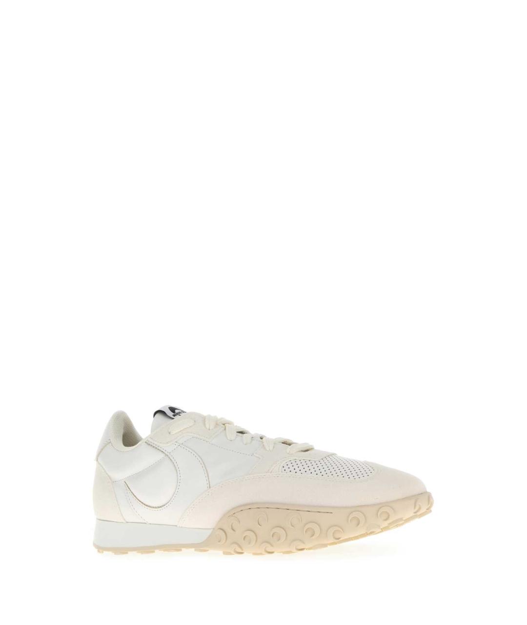 MARINE SERRE Белые кожаные низкие кроссовки / кеды, фото 2