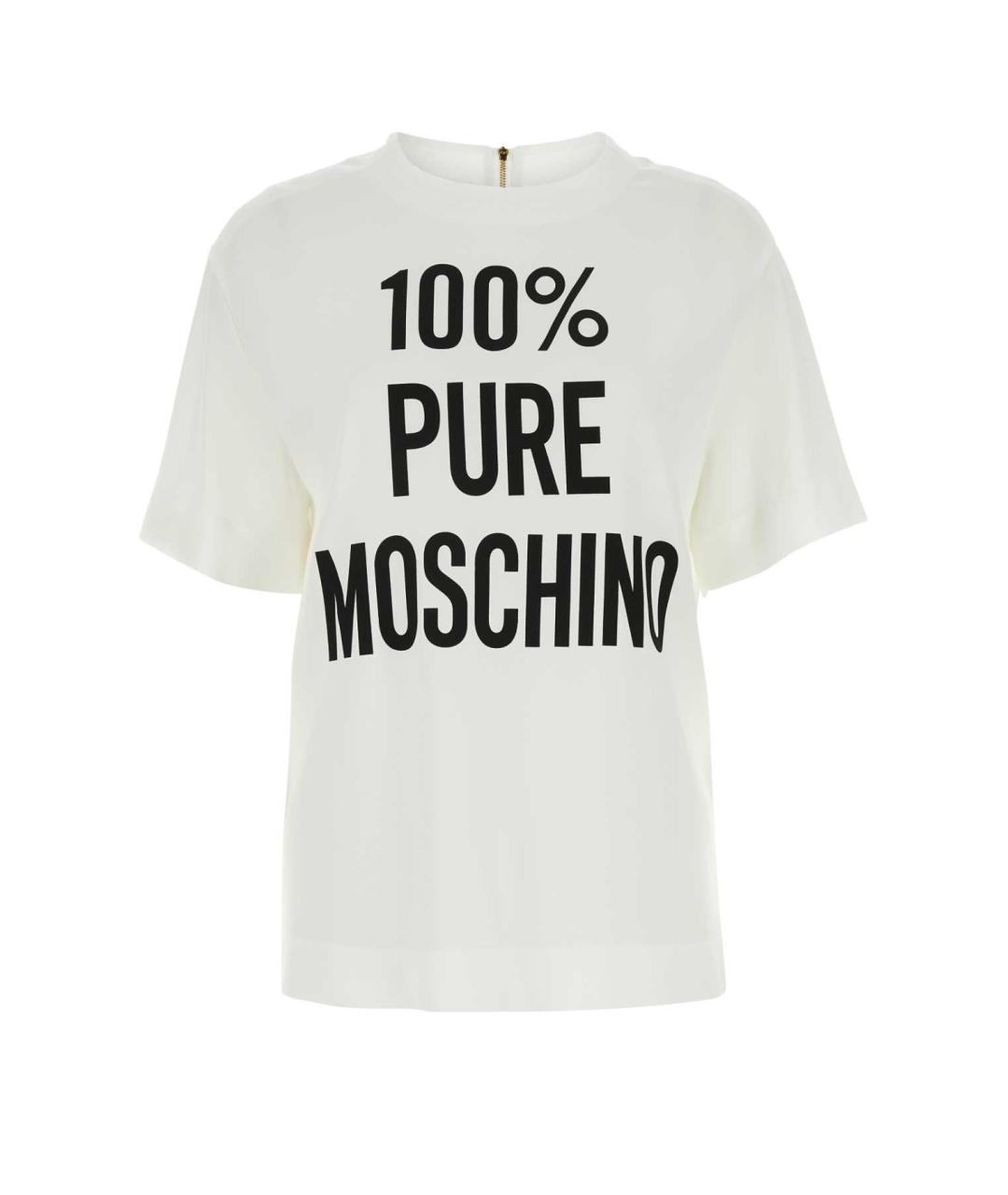 MOSCHINO Белая футболка, фото 1