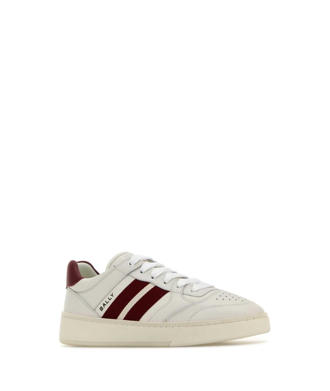 BALLY Белые кожаные низкие кроссовки / кеды, фото 2