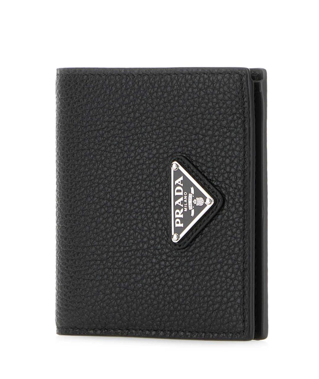 PRADA Черный кожаный кошелек, фото 2
