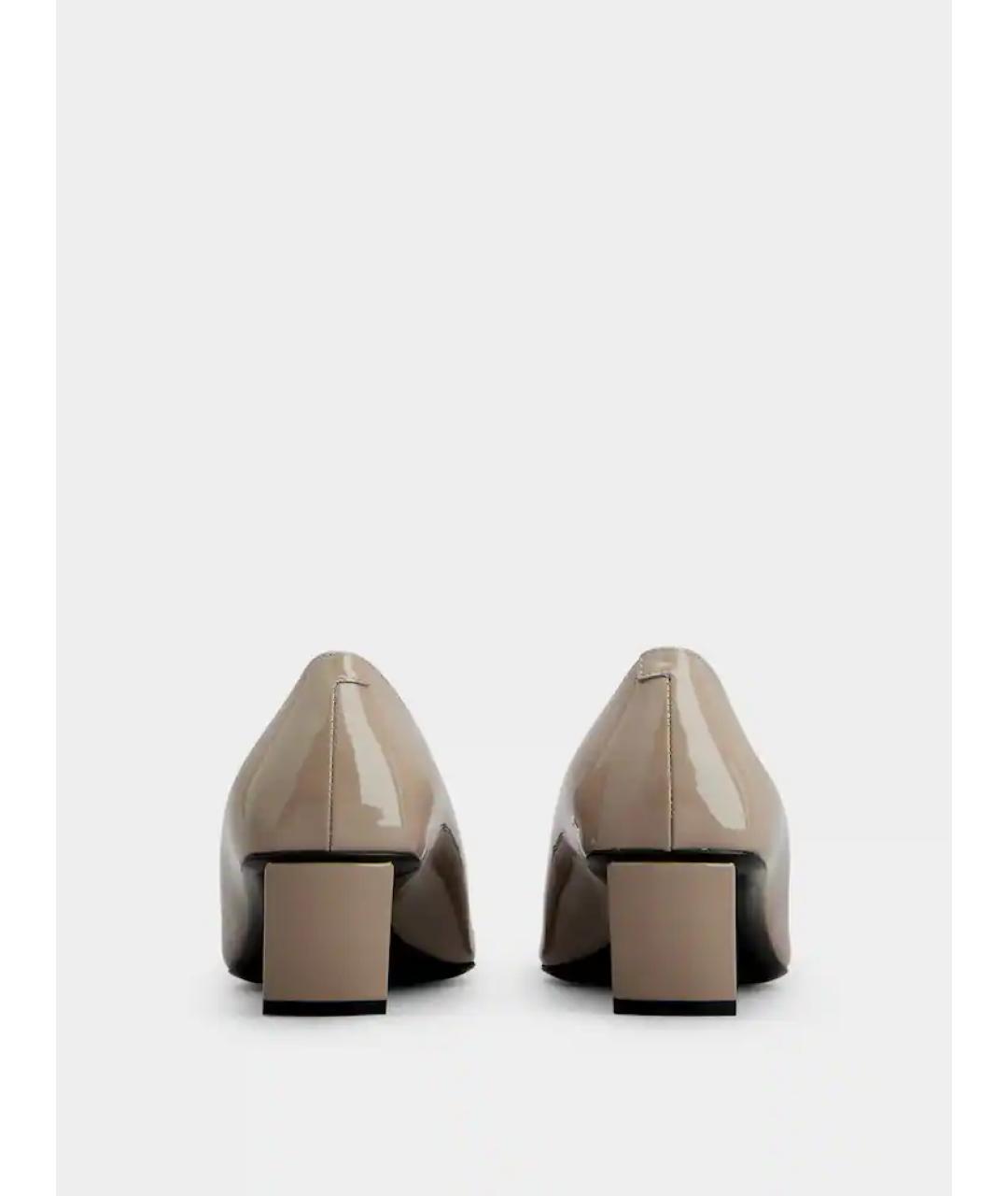 ROGER VIVIER Бежевые туфли из лакированной кожи, фото 4